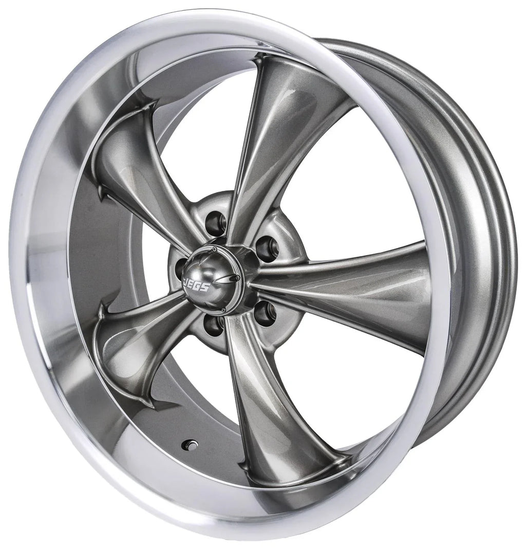 JEGSize 681339 Resto-Rod Wheel Sizeize: 20 x 8.5 Bolt Pattern: 5 x 4.75 Back Sizepacing: