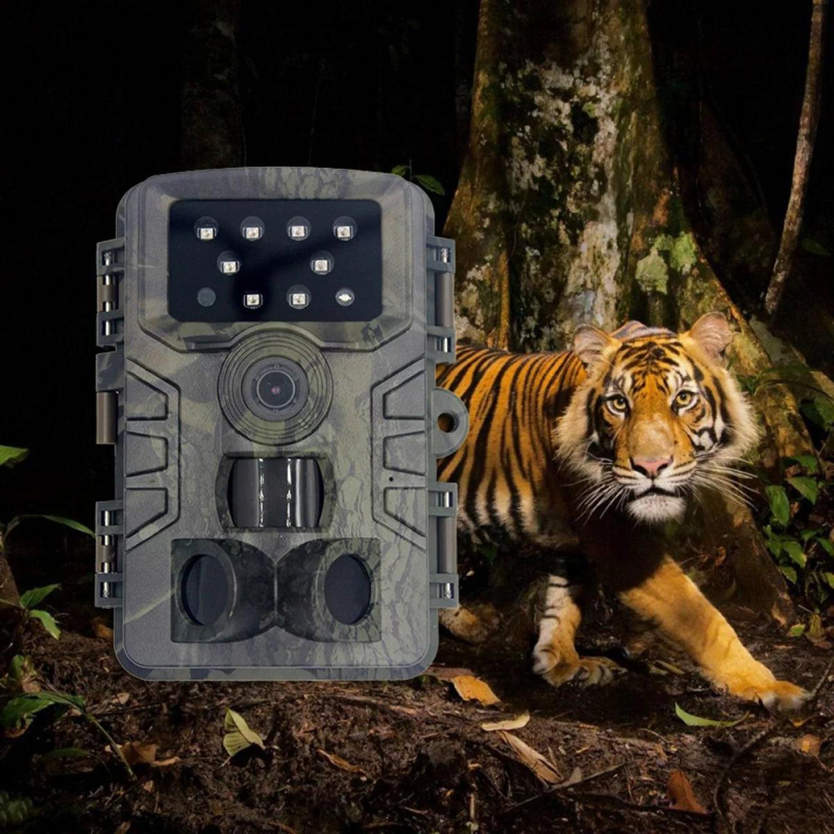 Mini Camera 16MP 1080P Game Camera Water Wildlife Sizecouting Cam with 120 degree Wide Angle Lens and Night .0" LCD IR LEDs