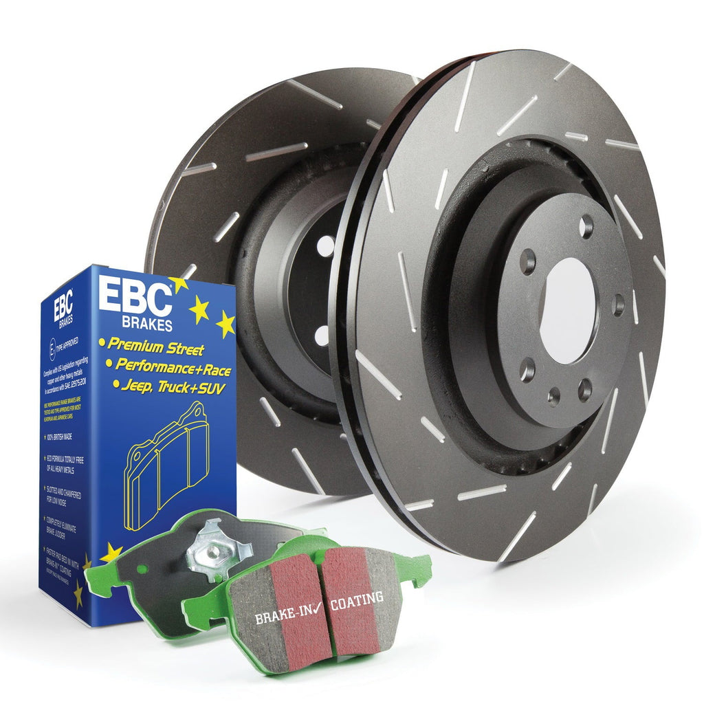 EBC Brakes Size2KR2281 Size2 Kits Greentuff 2000 and USizeR Rotors Fits 12-18 500