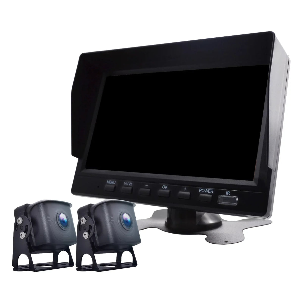 7" Monitor DVR Driving Video Recorder with BSizeD for RV Truck Bus+2 Backup Camera