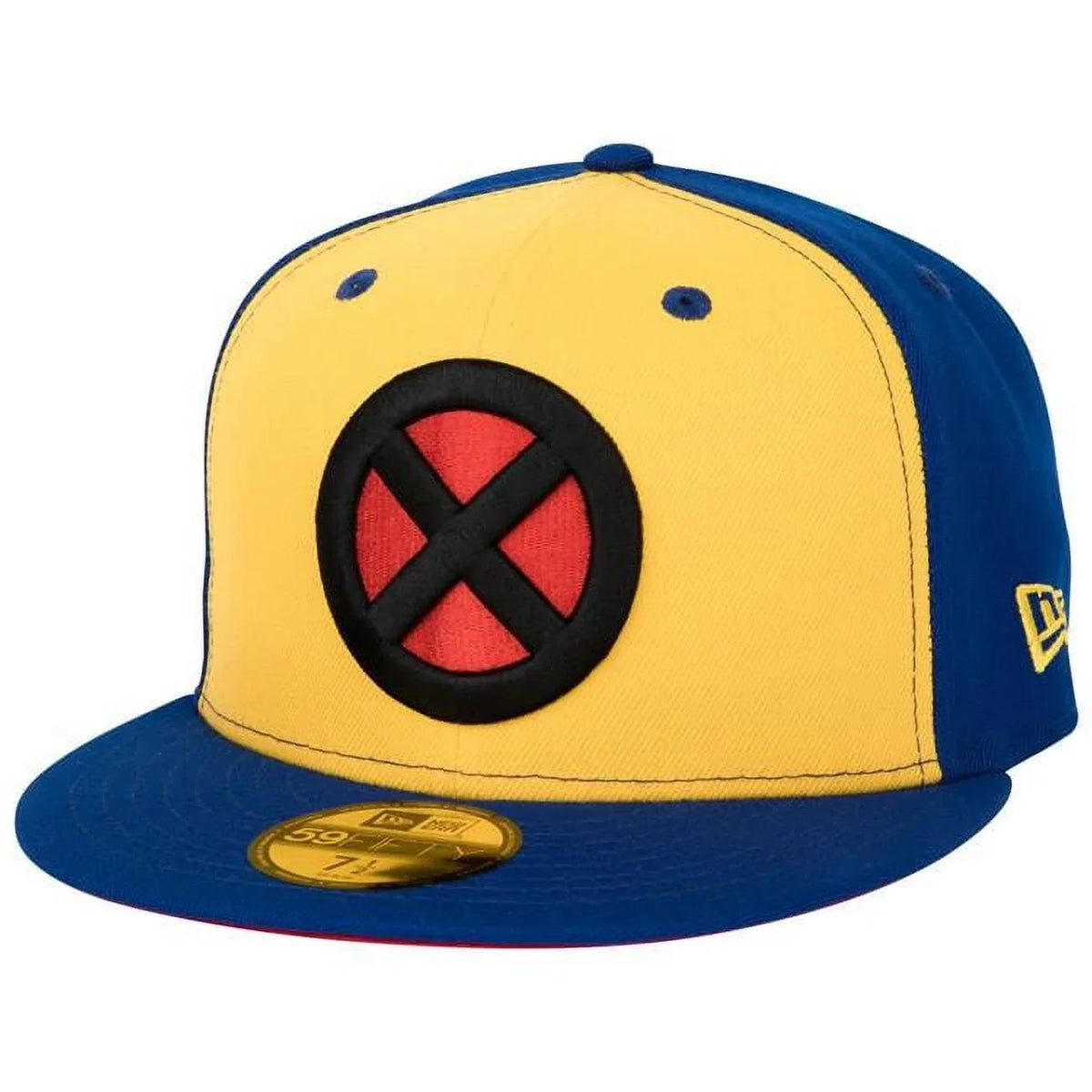 861030-71-4fitte  Logo Vintage Colorway   Era 59Fifty Fitted Hat, Yellow & Blue - 7.25 Fitted