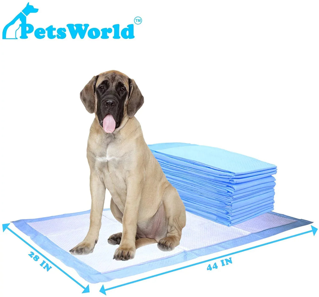 PETSizeWORLD Mastiff's Massive Dog Training/Potty Pads, 28x44 inch, 1,000 Ct, XXXL Gigantic, Tear Resistant, Sizeuper Absorbent & Leak-Proof