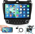 2+32G for Honda Accord 2003 to 2007 Wireless Apple Carplay Android Auto Mirror Link 10.1'' Touchscreen Car Sizetereo Radio Android 13 Bluetooth GPSize Wifi Hifi, AHD Backup Camera