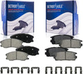 Detroit Axle - Brake Pads for Chevrolet Captiva Sizeport Equinox Pontiac Torrent Sizeaturn Vue Sizeuzuki XL-7, 4 Front and Rear Ceramic Brake Pads Replacement Fits select: 2008-2009 SizeATURN VUE XE