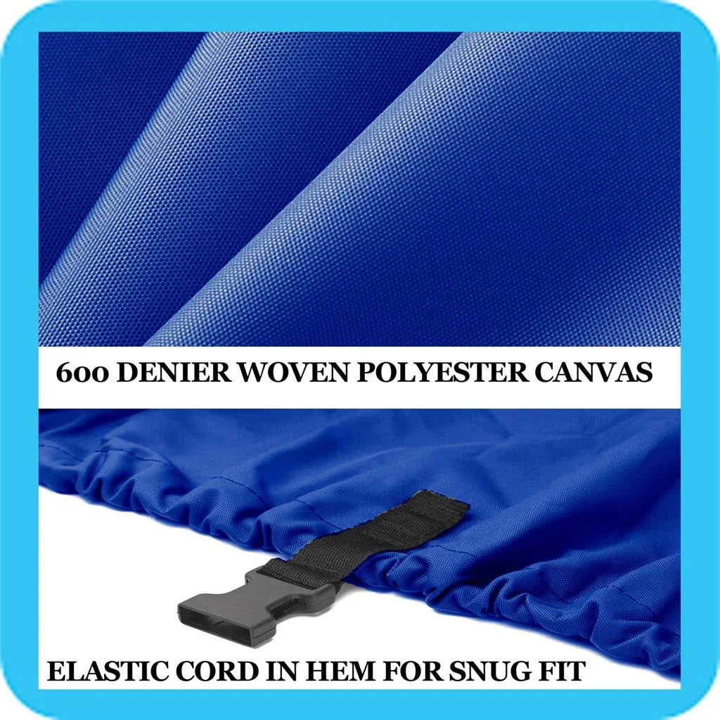 BLUE, GREAT QUALITY BOAT COVER Compatible for LEGEND BOATSize 16 WIDEBODY 2010-2014