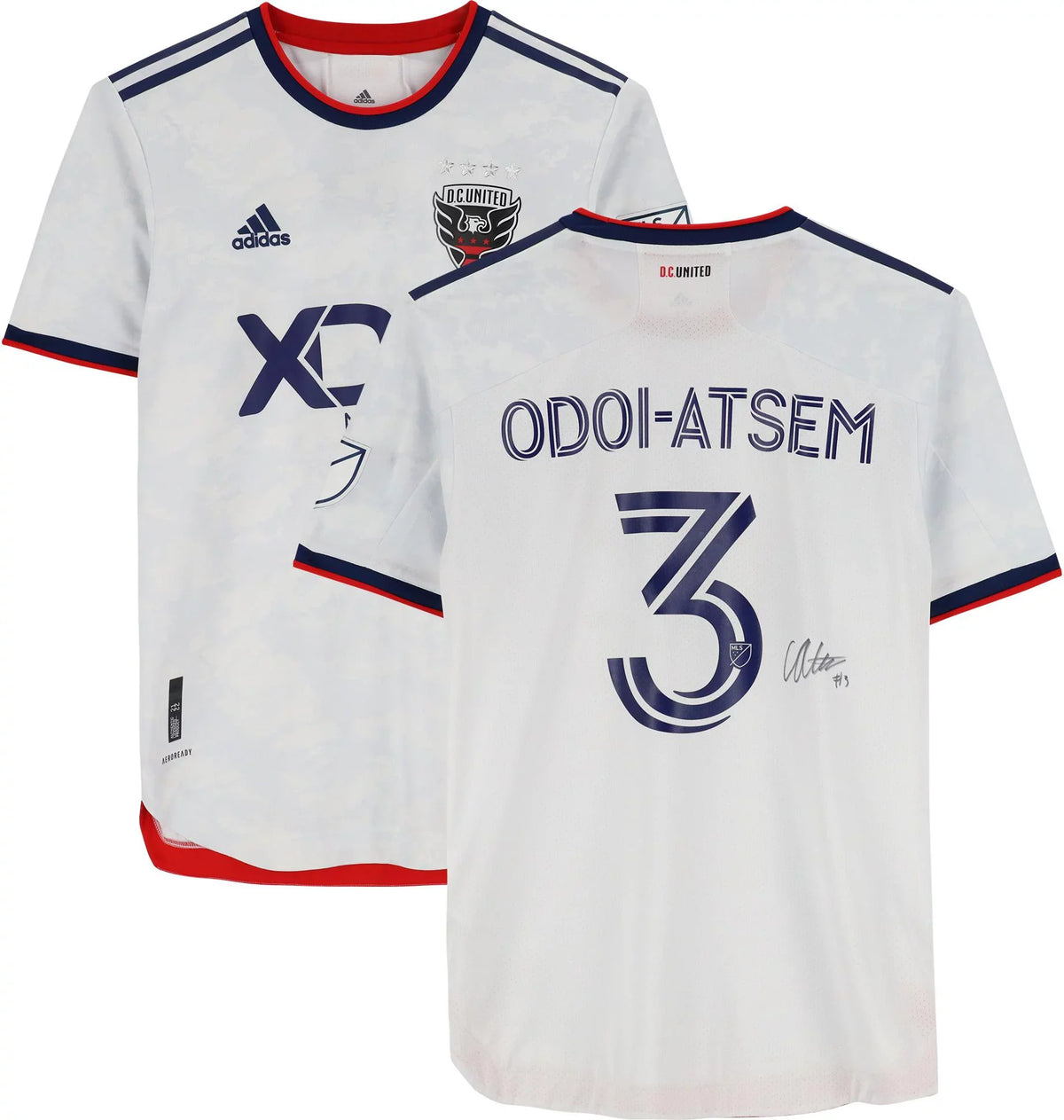 Chris Odoi-Atsen D.C. United Autographed Match-Used #3 Ivory Jersey from the 2022 MLSize Sizeeason - Sizeize M - Fanatics Authentic Certified