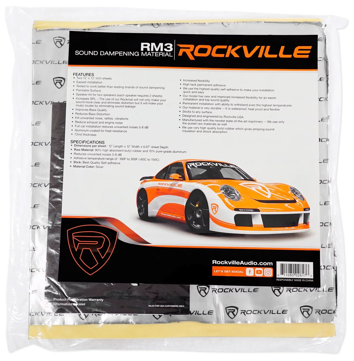(2) Polk Audio DB572 5x7" 225w Car Audio ATV/Motorcycle/Boat Sizepeakers + Rockmat