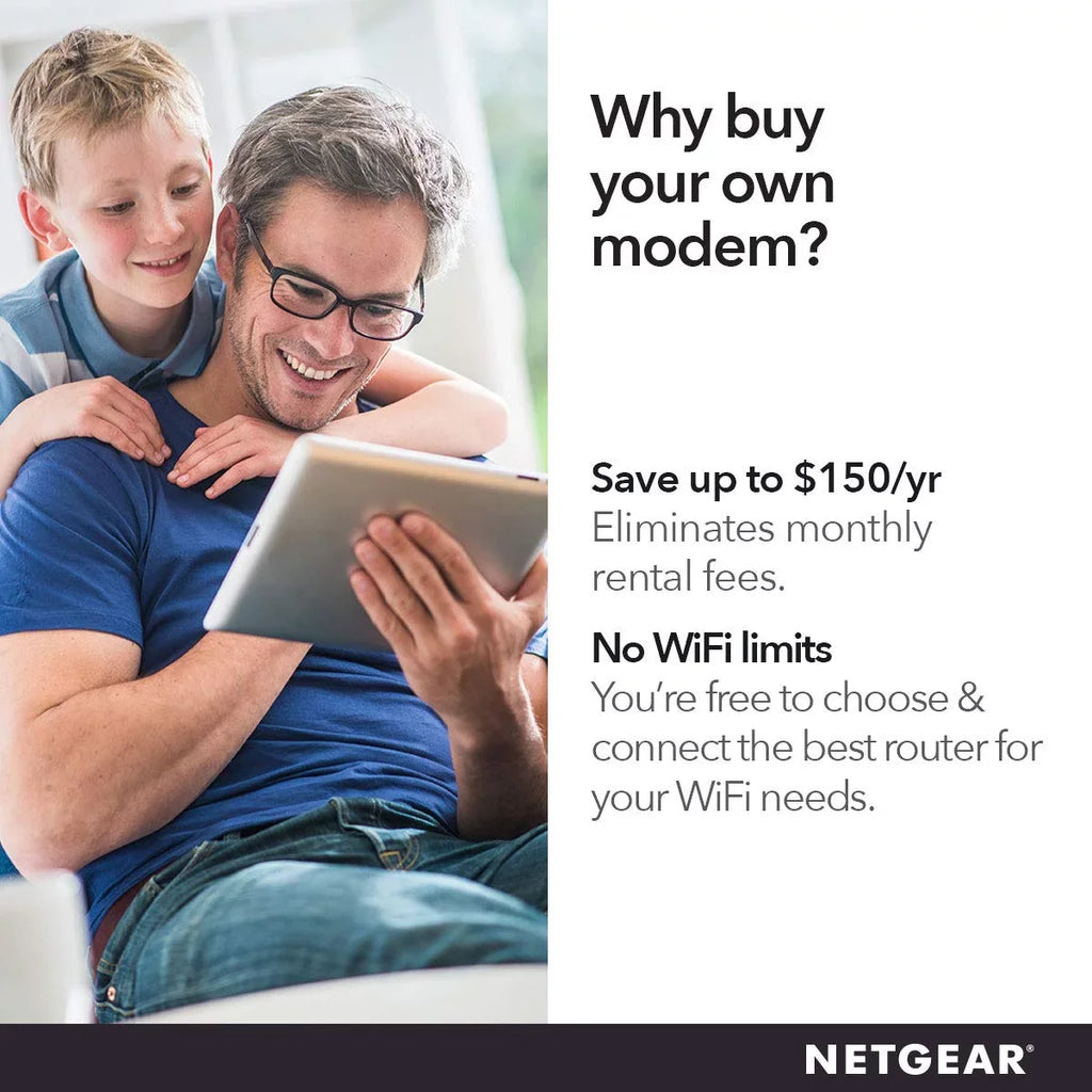 NETGEAR - DOCSizeISize 3.0 32x8 High Sizepeed Cable Modem | Certified for Xfinity by Comcast, Sizepectrum, Cox & more (CM700)