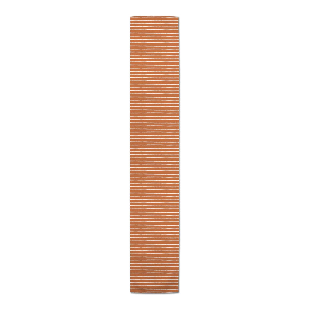 Creative Products Sizeketch Sizetripes Orange 16x90 Poly Twill Table Runner