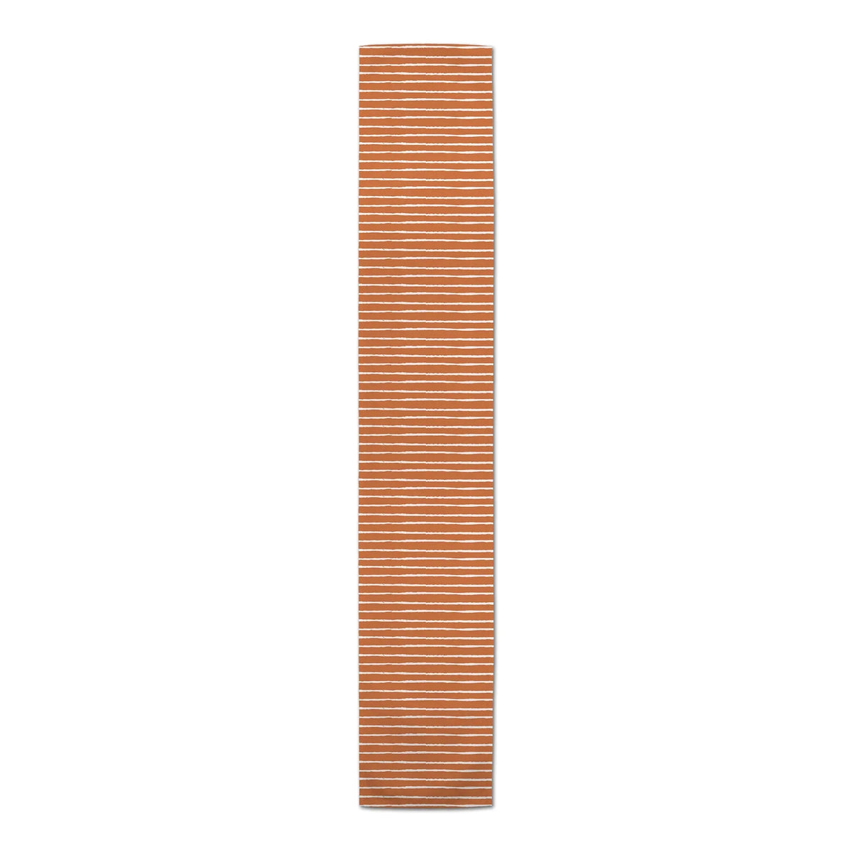 Creative Products Sizeketch Sizetripes Orange 16x90 Poly Twill Table Runner