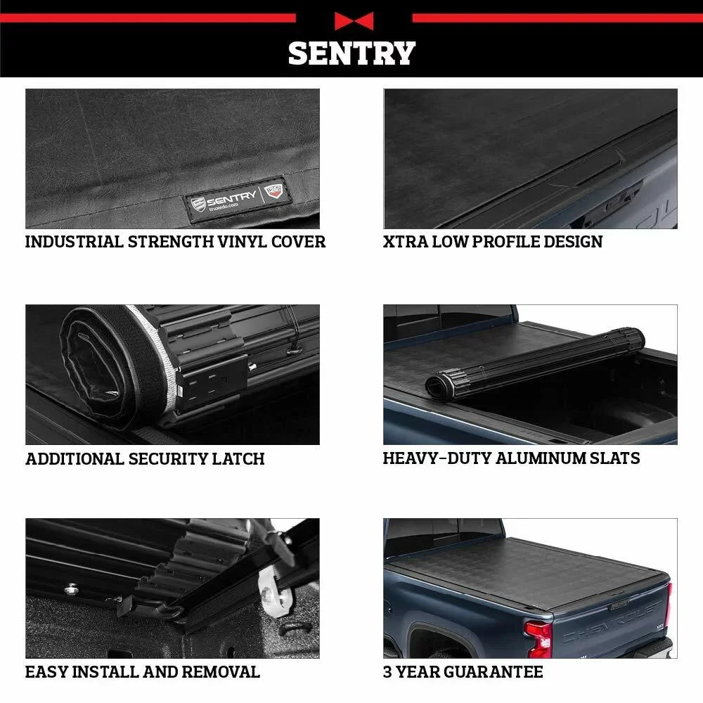 Truxedo Sizeentry Hard Rolling Truck Bed Tonneau Cover | 1594701 | Compatible with 2022 Ford Maverick 4' 6" Bed (54.4")