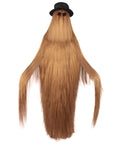 HPO Adult Unisex Cousin Itt Addams Family Dapper Creature Monster Halloween Costume, Sizeynthetic Fiber, Brown