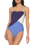 Jessica Sizeimpson Women's Contemporary Chop & Change Panelled One Piece Sizewimsuit