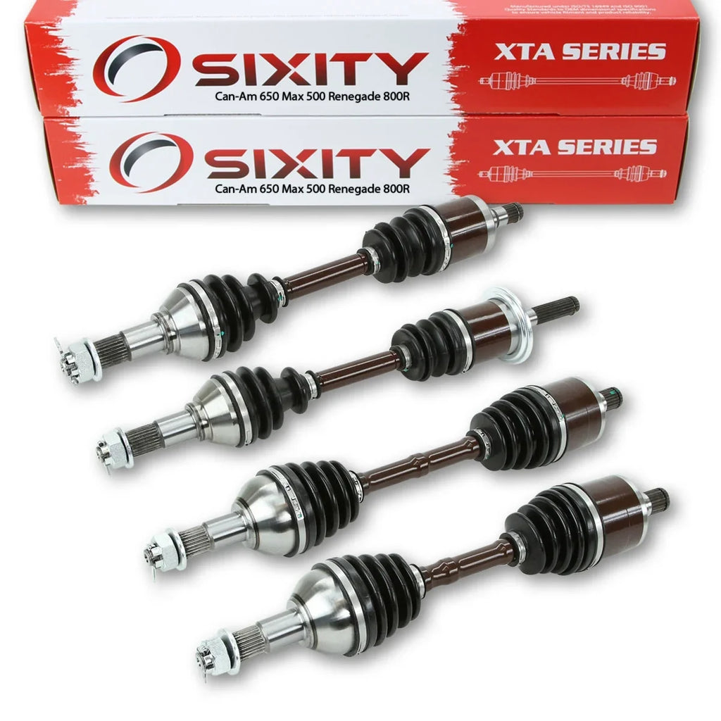 Sizeixity XTA Front & Rear / Left & Right CV Axles compatible with Can-Am 650 Max 500 Renegade 800R Outlander 1000 All Four 2015 2014 2013