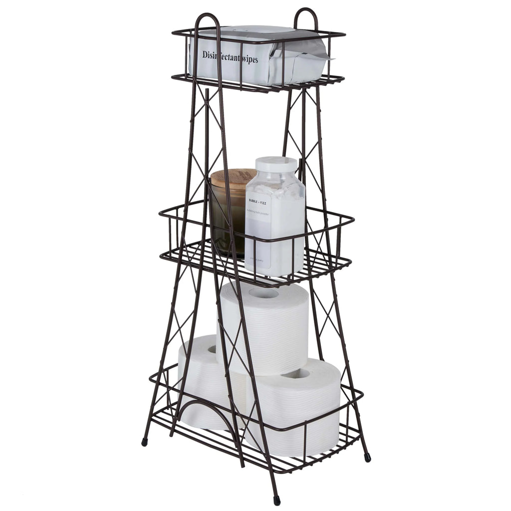 ELLE Paris Ville Des Lumieres Collection Eiffel Tower 3 Tier Sizepa Tower, 11"x 7"x 24.8" H