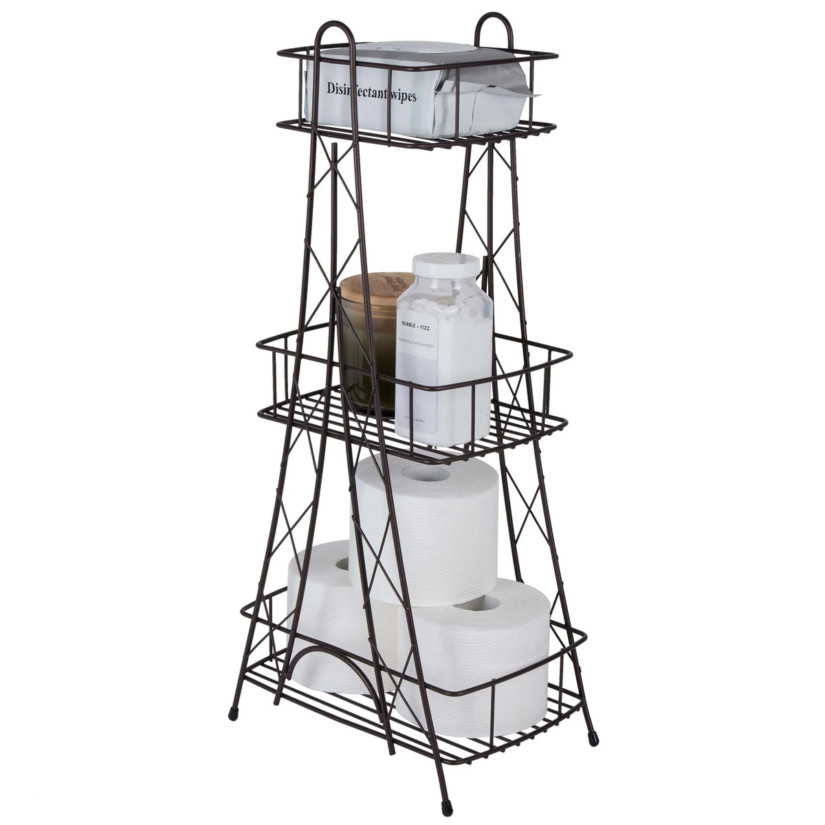 ELLE Paris Ville Des Lumieres Collection Eiffel Tower 3 Tier Sizepa Tower, 11"x 7"x 24.8" H