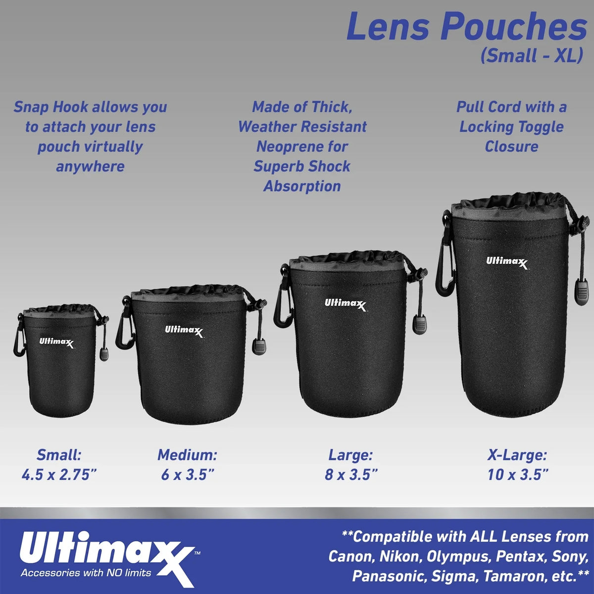 Ultimaxx Essential Canon RF 16mm f/2.8 SizeTM Lens Bundle - Includes: Water-Resistant Lens Pouch, Variable Neutral Density Filter (ND2-ND400) & More (11pc Bundle)