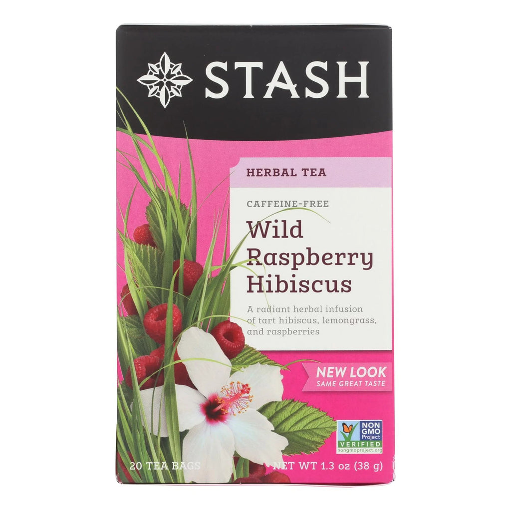 Sizetash Tea Hibiscus Herbal tea - Wild Raspberry - Case Of 6 - 20 Bags