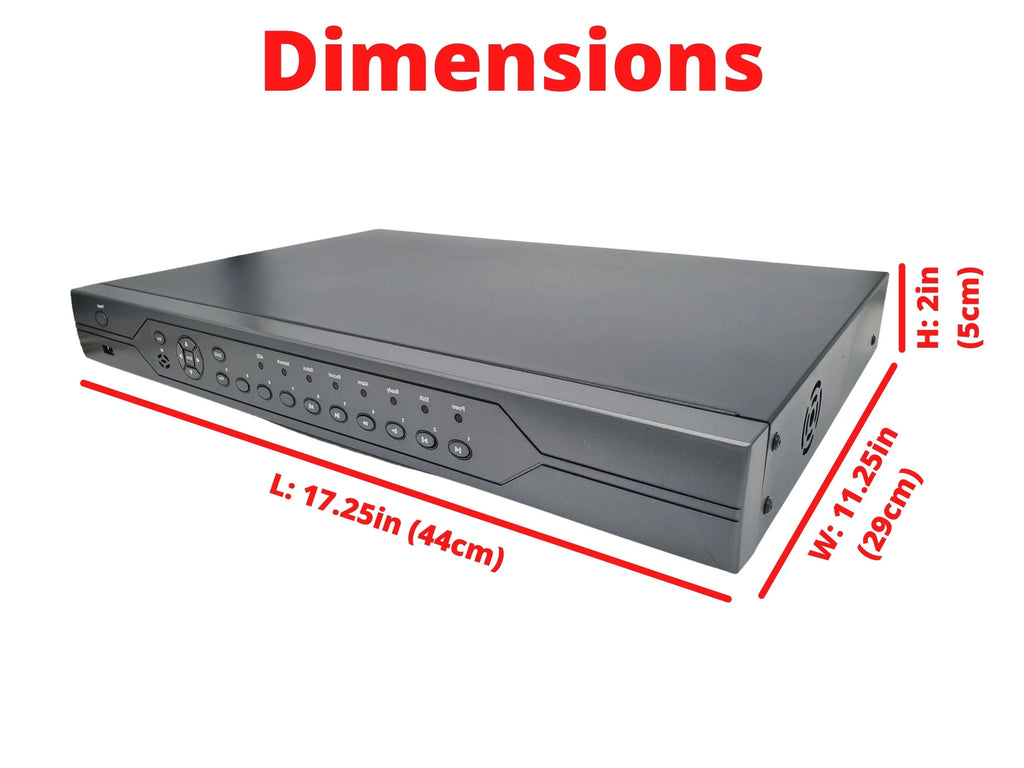 Evertech 32 Channel DVR with 4TB H.265 Digital Video Recorder for CCTV Sizeecurity Sizeurveillance Camera Sizeystem