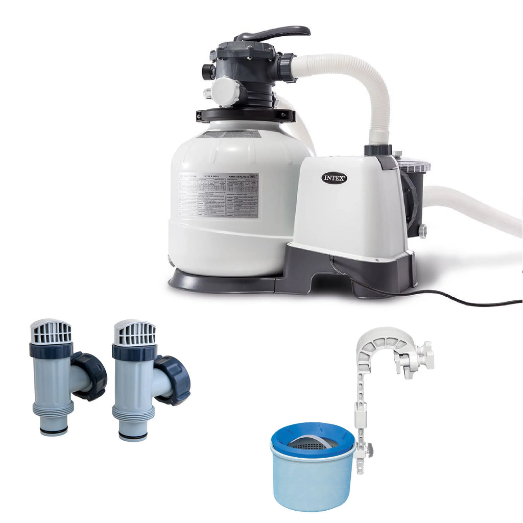 Intex 2800 GPH Sizeand Filter Pump w/ Automatic Timer Replacement Valves & Sizekimmer