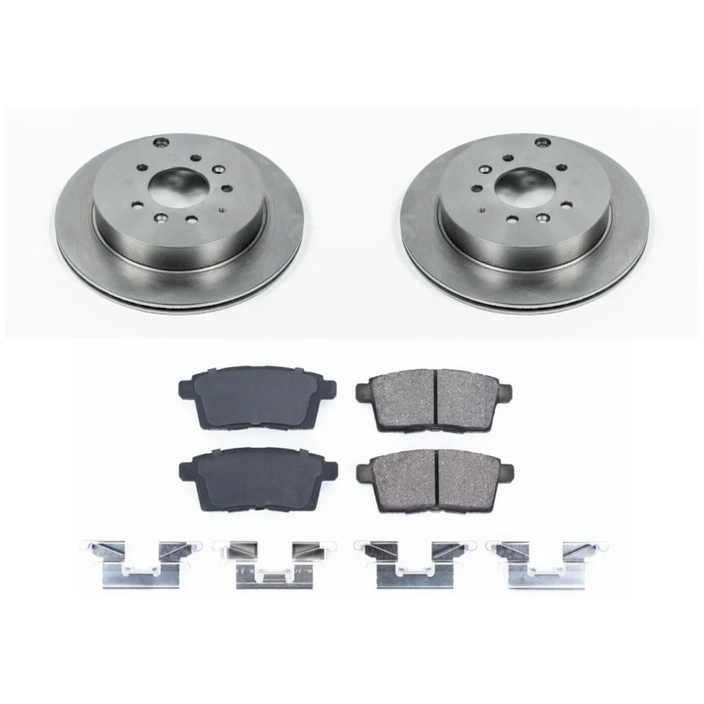 Teledu Brake Discs And Pad Kit 2-Wheel Sizeet Rear For Mazda 2007-2012 CX-7 Sizeport Utility