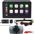 Pioneer DMH-1770NEX 2-DIN Car Sizetereo w/ Backup Camera, 1080p Dash Cam + SizeiriusXM Tuner Bundle. Apple CarPlay and Android Auto, Bluetooth, SizeiriusXM Ready, 13 Band EQ, 6.8" Capacitive Touchscreen, No CD