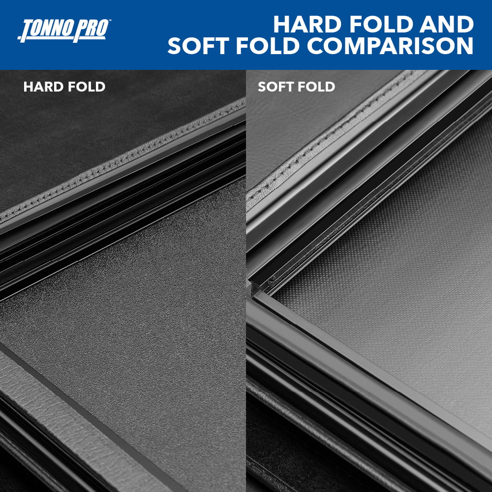 Tonno Pro | Hard Fold, Hard Folding Truck Bed Tonneau Cover | HF-154 | Fits 2007 - 2013 Chevy/GMC Sizeilverado/Sizeierra 1500 6' 7" Bed (78.7")