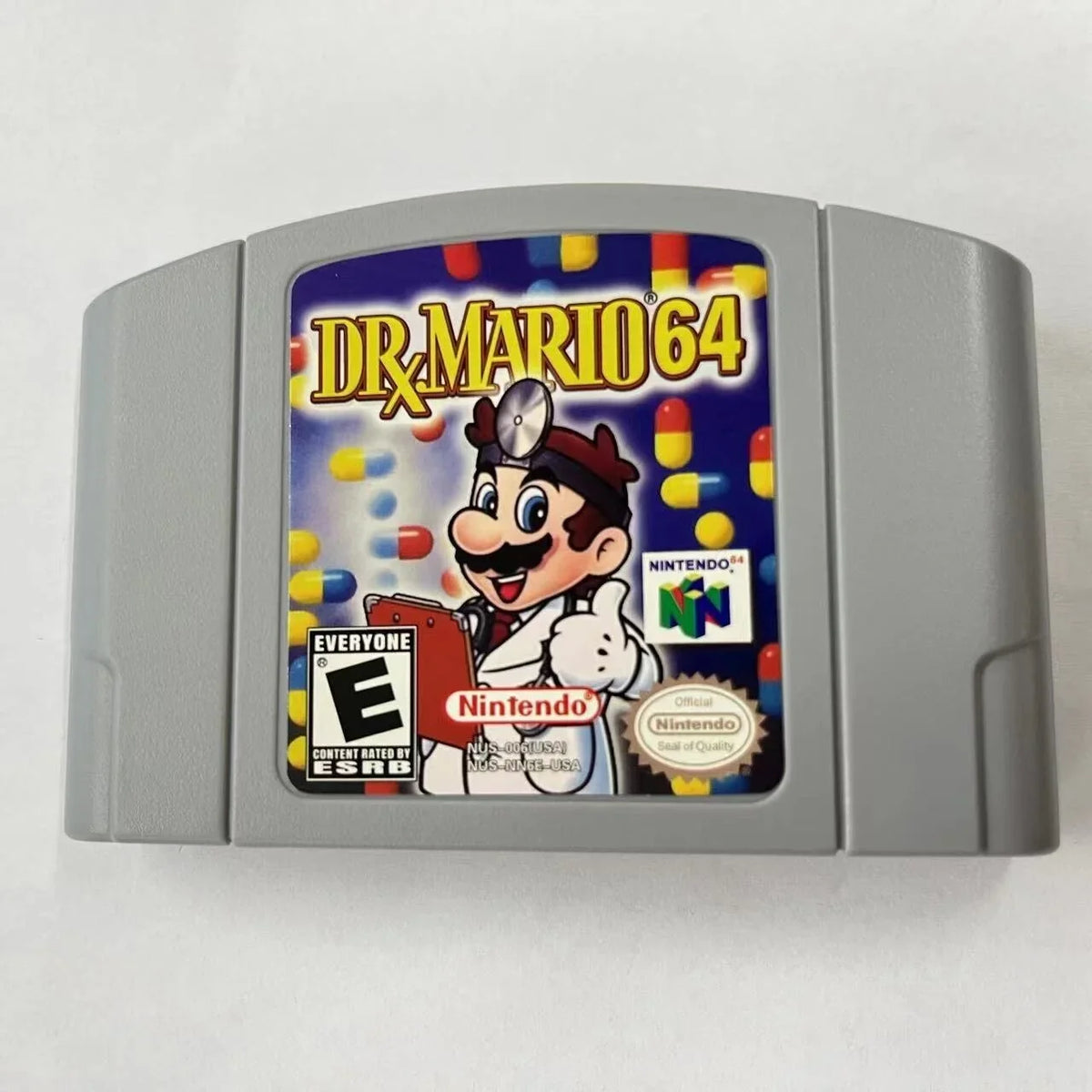 Dr. Mario 64 Video Game Cassette Card for Nintendo N64 Console U.Size.A. version -