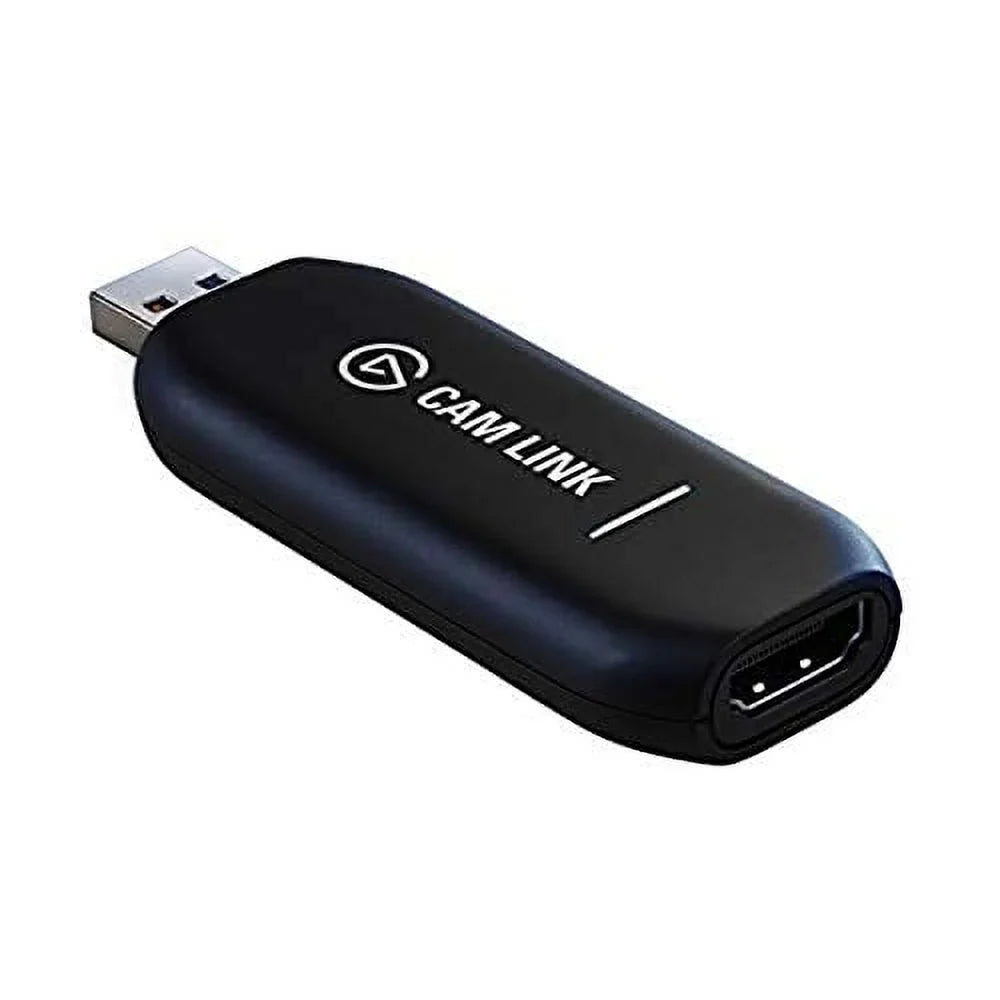 Elgato Cam Link 4K - Broadcast Live, Record via DSizeLR, Camcorder, or Action Cam, 1080p60 or 4K at 30 FPSize, Compact HDMI Capture Device, USizeB 3.0