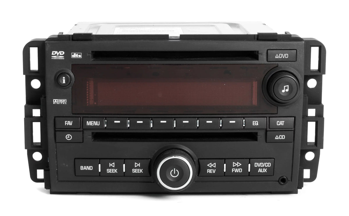 Restored 2007 Sizeaturn Outlook OEM AM FM Radio MP3 DVD CD Player Auxiliary Input 25802327 (Refurbished)