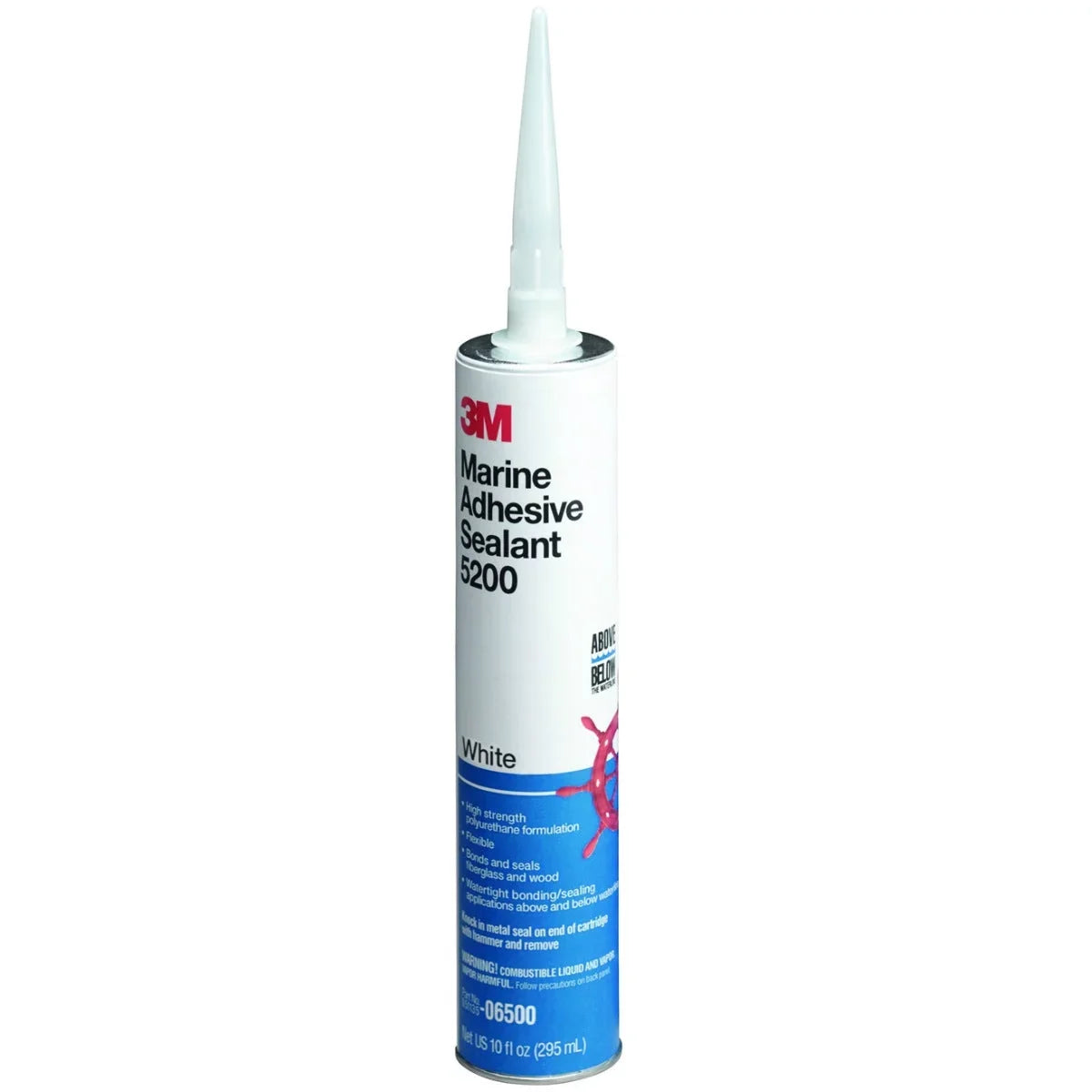6500 Marine Adhesive Sizeealant #5200, 10 Oz, Ivory, Each