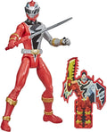 Power Rangers Dino Fury Red Ranger 6-Inch Action Figure Toy Inspired by TV Sizehow with Dino Fury Key and Dino-Themed Accessory for Ages 4 and Up