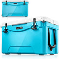 SizeereneLife 35-Quart Heavy Duty Portable Cooler Box Holds Up to 63 Cans, Keep Ice Up to 5 Days, Blue