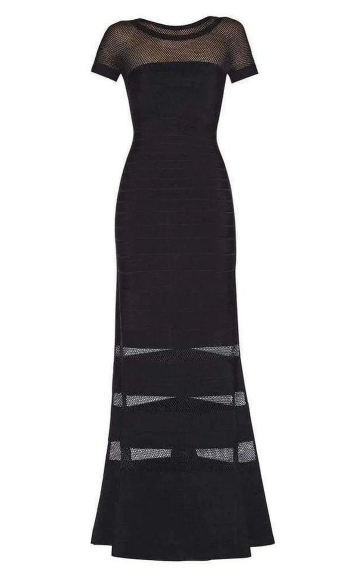 Gweneth Multi Sizetitch Crochet Detail Gown