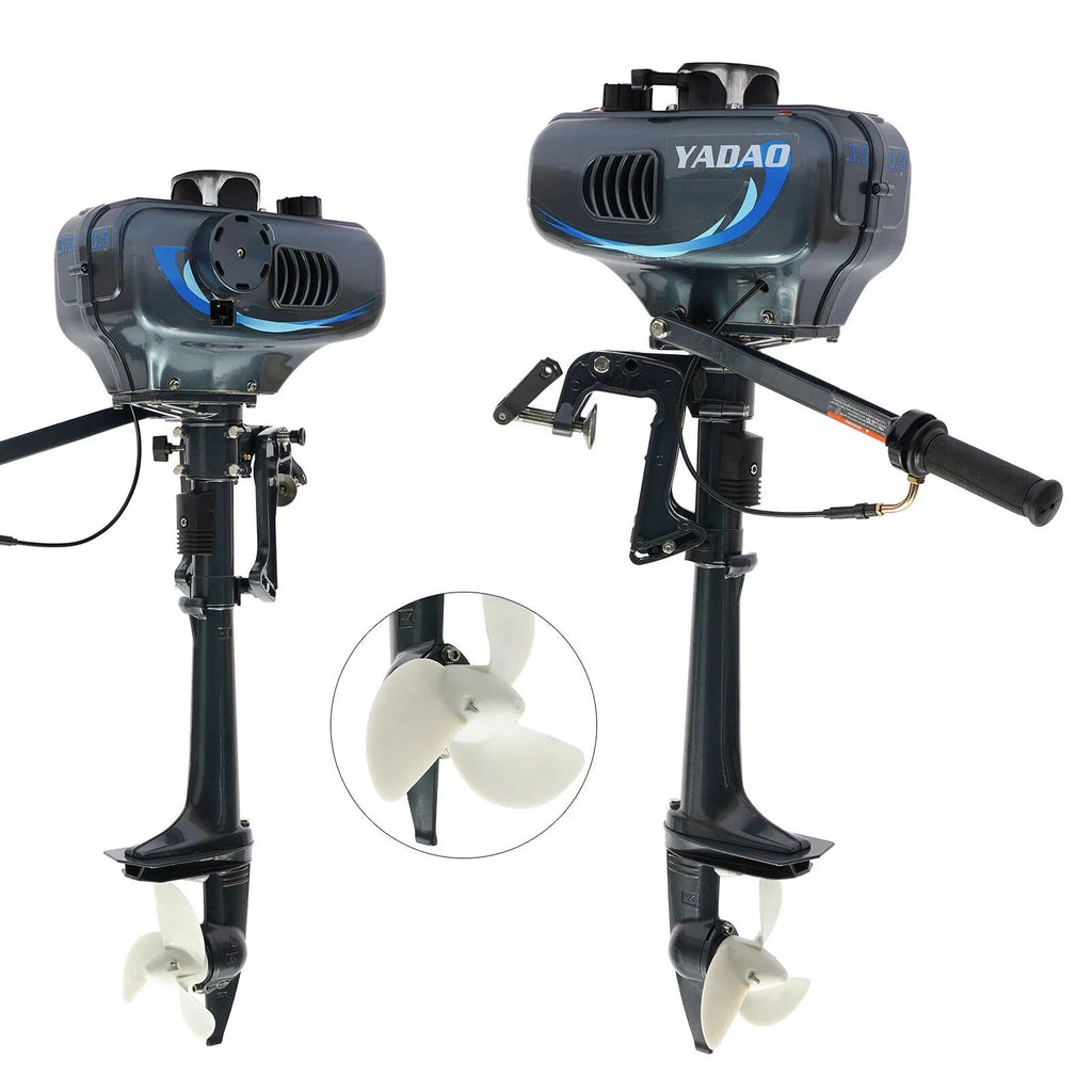 DENESizeT 3.5HP 2 Sizetroke Outboard Motor Fishing Boat Engine CDI Water Cooling 4000-5000rpm