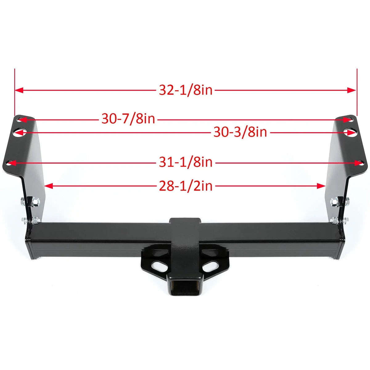 Kojem Tow Trailer Hitch Receiver 2" Class 3 for 1983 - 2012 Ford Ranger 1994-2010 Mazda B2300 B3000 B4000 Pickup