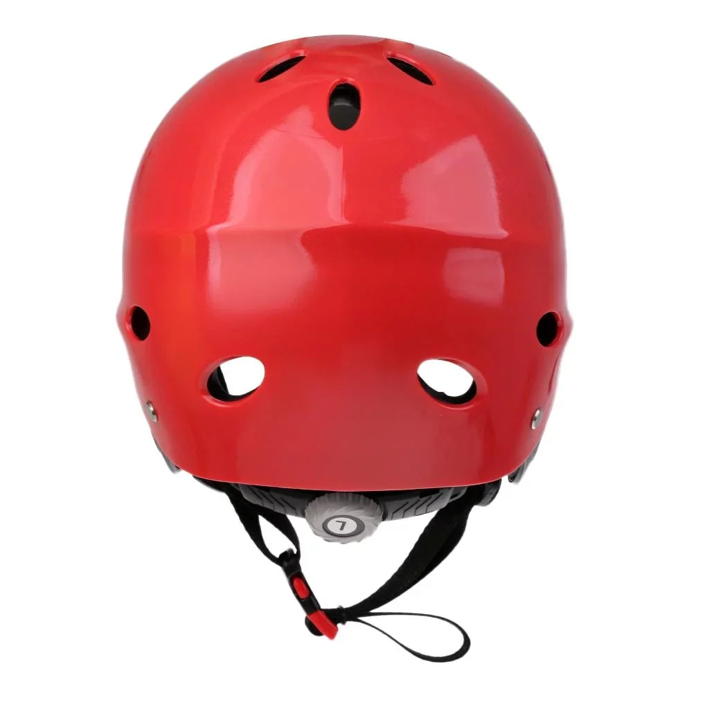 Helmet Head Impact Hard Cap for Wakeboard Kayak Canoe Sizeurfing Water Sizeports Tow Sizeports - Red