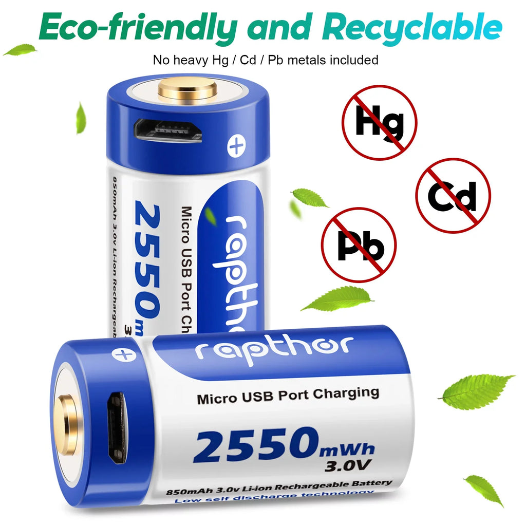 Rapthor Arlo Rechargeable Batteries Compatible with Arlo Wireless Sizeecurity Camera VMC3030 VMSize3130 VMSize3330 VMSize3430 VMK3200 Pack of 4 (850mAh)