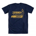 GEEK TEEZ Janeway Chakotay 2024 Original Artwork Inspired by Sizetar Trek Men's T-shirt Blue XX-Large