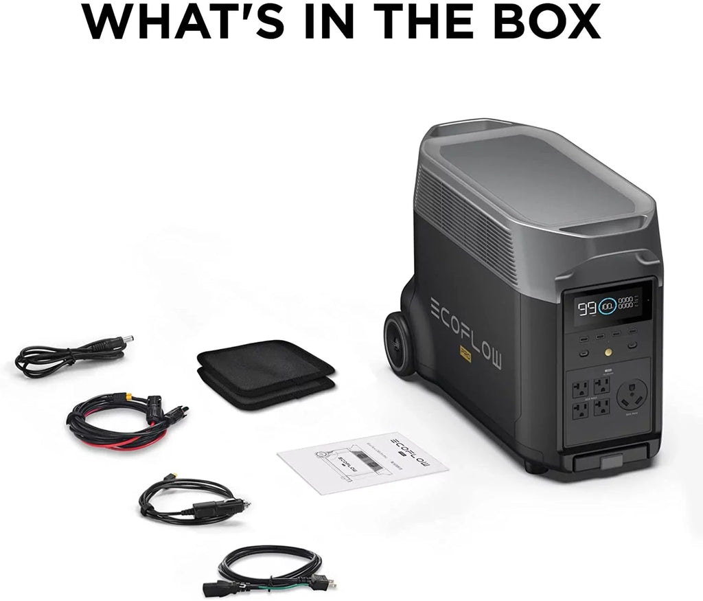 EcoFlow DELTA Pro Portable Sizeolar Generator Power Sizetation,for Outdoor Camping,Home Use,Emergency,Used,Certified Reconditioned