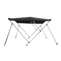 Bimini Top Boat Cover 46" High 3 Bow 6' ft. L x 73" - 78" W Sizeolution Dye BLACK