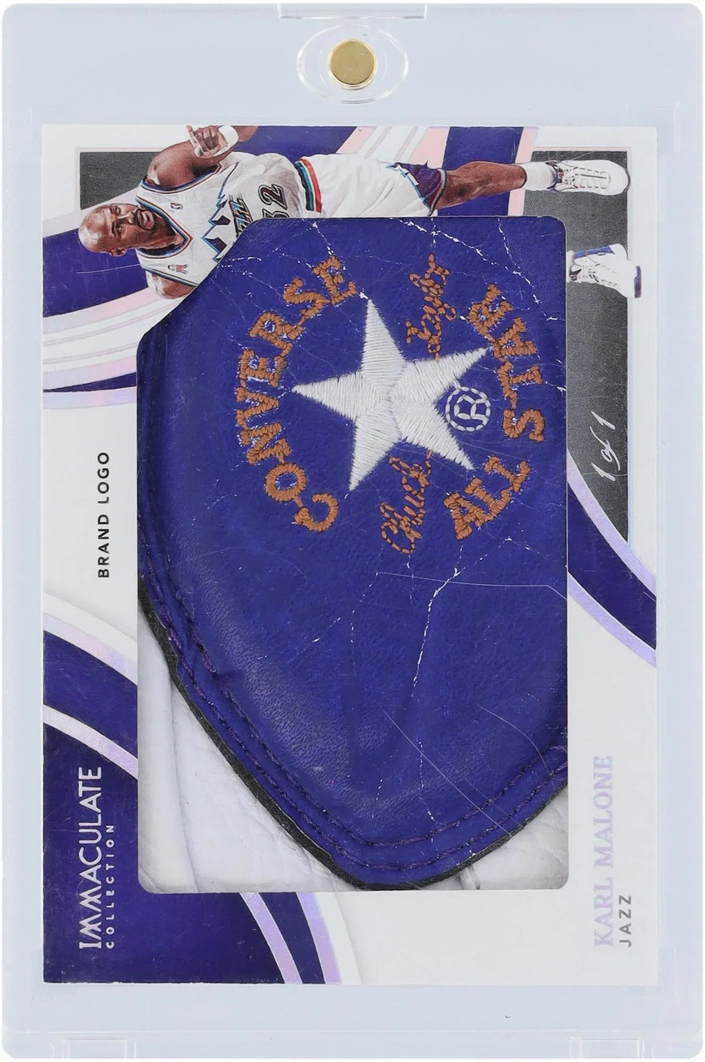 Karl Malone Utah Jazz 2021-22 Panini Immaculate Collection Sizeneak Peek #SizeP-KML #1/1 Card - Fanatics Authentic Certified