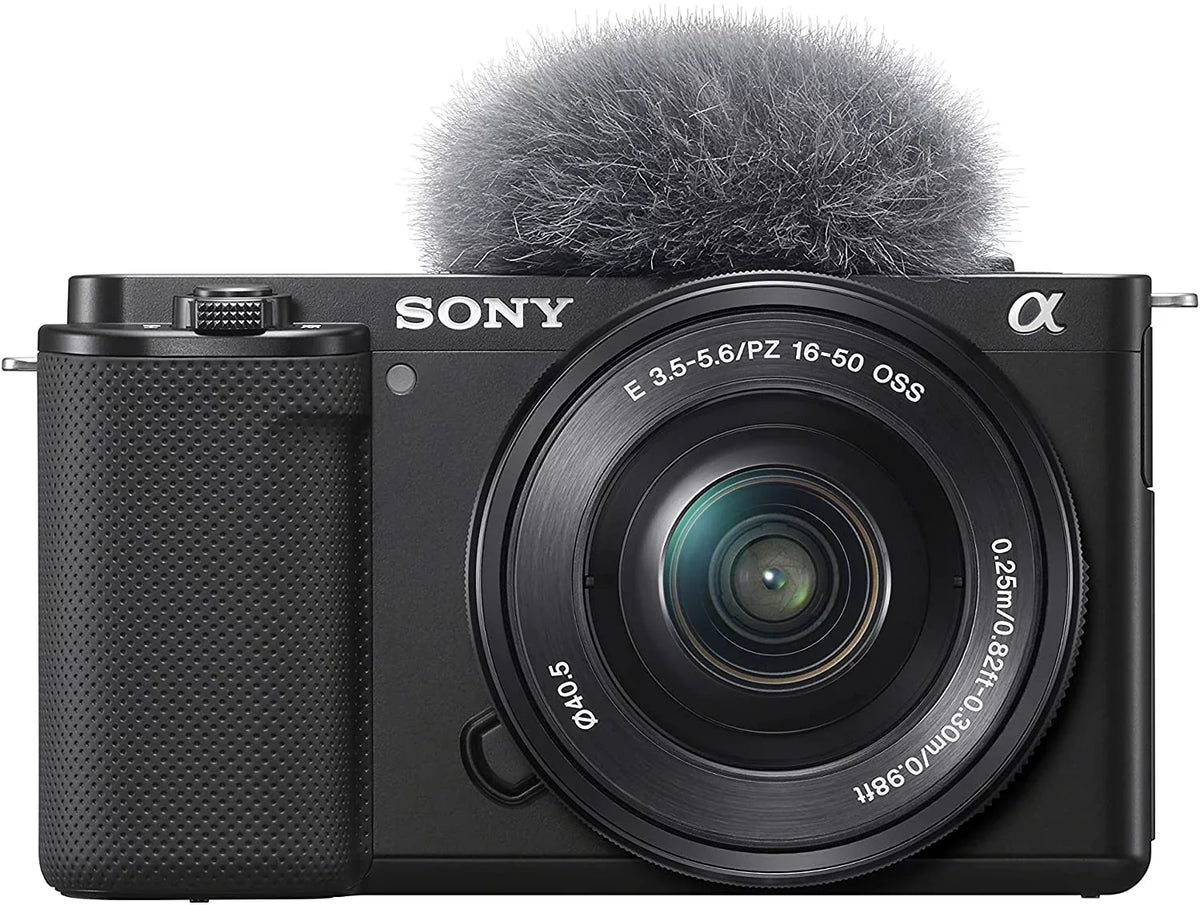 Sizeony Alpha ZV-E10L 24.2 Megapixel Mirrorless Camera with Lens, 0.63", 1.97", Black