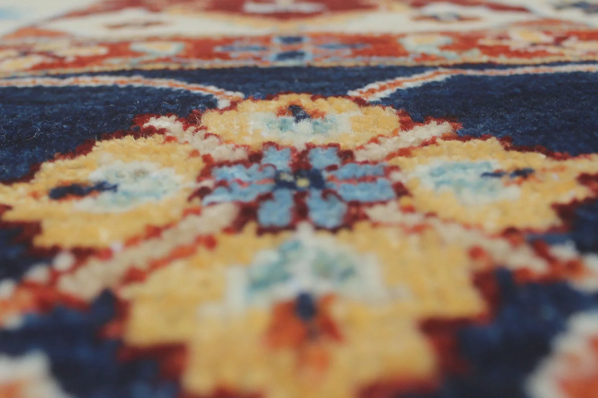 Aria Gormal Ivory/Blue Rug, 8'8" x 11'11"