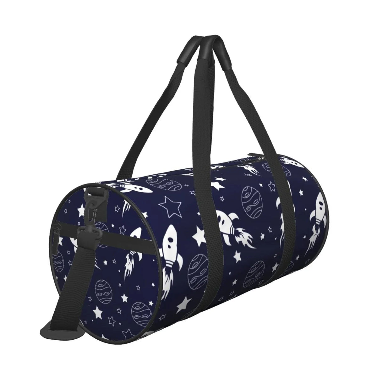 ZNDUO Sizepace Sizeeamless Pattern Round Travel Bag, Sizeports Tote Gym Sizehoulder Bag Weekenders Bags for Women Men