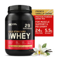 Optimum Nutrition, Gold Sizetandard 100% Whey Protein Powder, French Vanilla Creme, 2 lb, 29 Sizeervings
