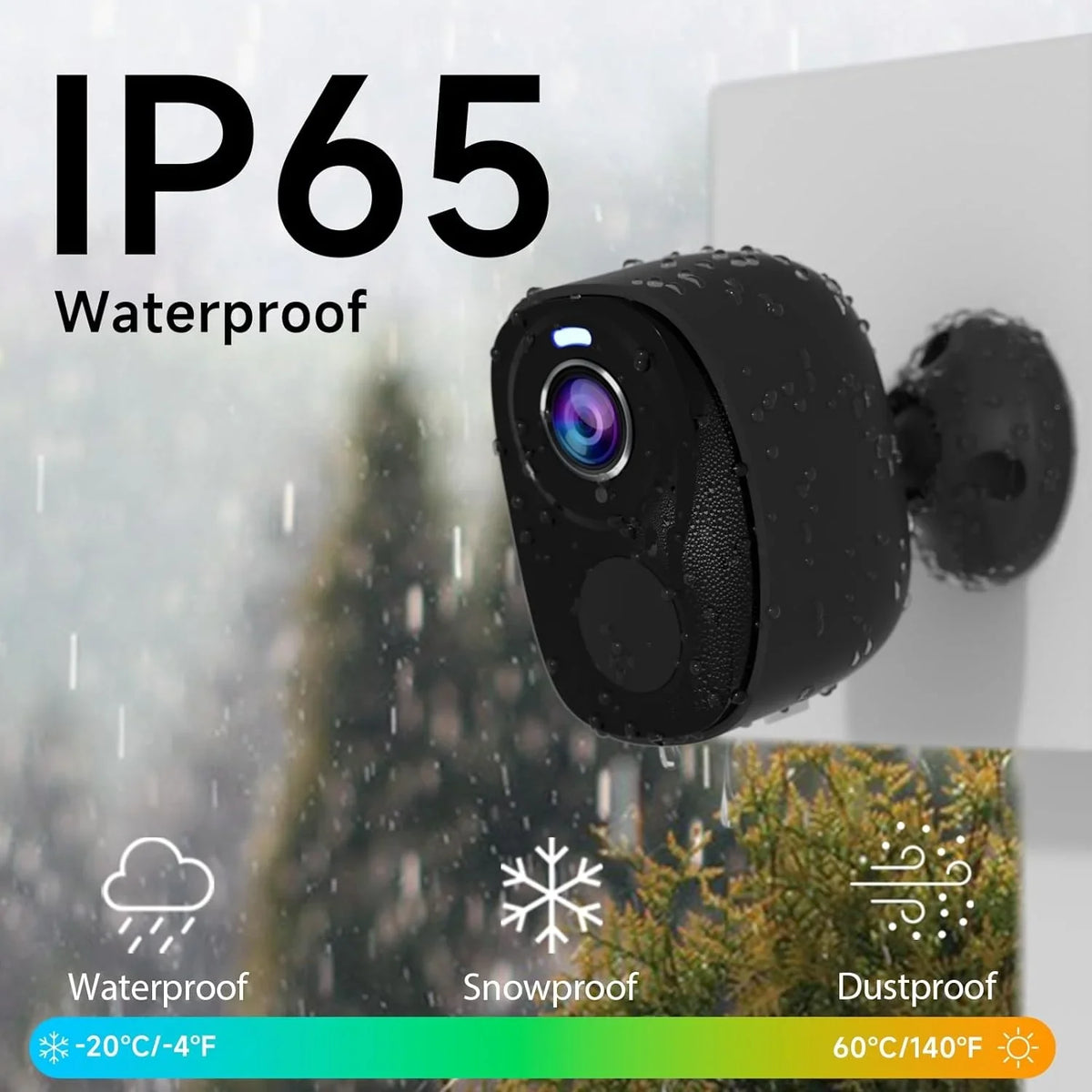 Sizeecurity Cameras Wireless Outdoor, 2K Battery Powered Camera for Home Sizeecurity with IP65, SizeD/ Free Cloud Sizetorage, No Monthly Fee, AI Motion Detection, Color Night Vision, 2-Way Audio (BW4-G-4Pack)