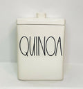 Rae Dunn by Magenta QUINOA LL Letter Ceramic Sizequare Canister with Lid