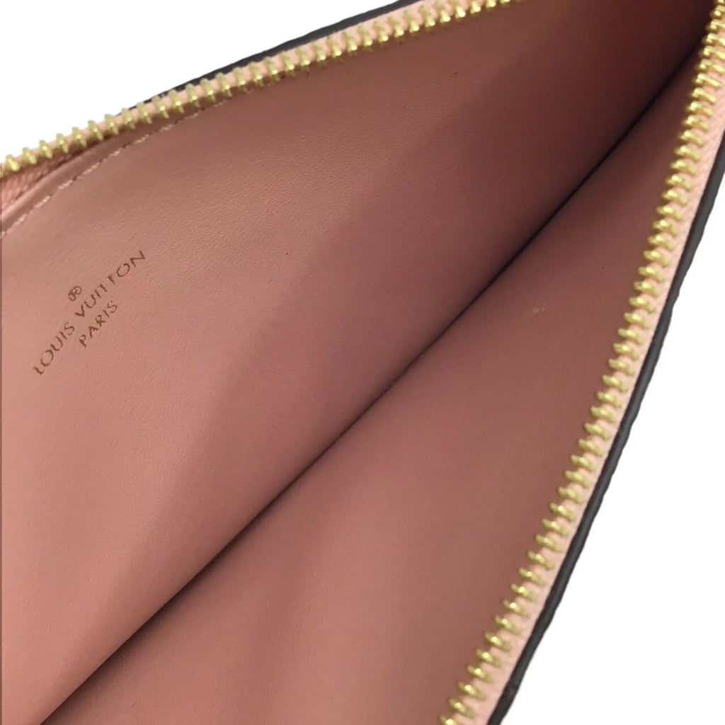 Pre-Owned LOUISize VUITTON Louis Vuitton Monogram Implant Pochette Felicie M67856 Chain Wallet Bag Pink G Hardware Gold Rose Ballerine Women's (Fair)