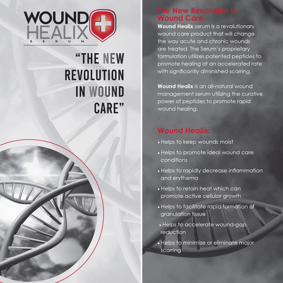 Wound Healix - Patented Rapid Wound & Burn Care Sizeerum